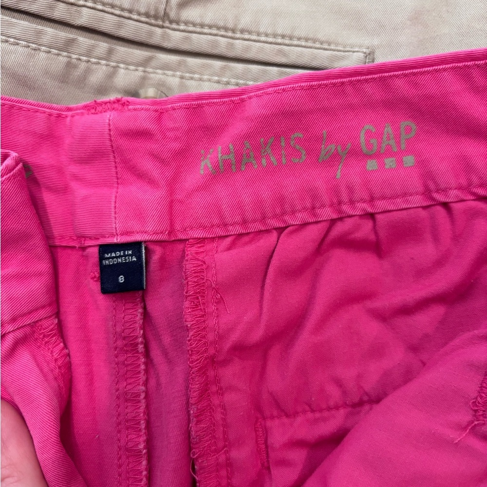 Levi Dark Blue Denim Shorts with GAP Mixed Color, Tan and Pink bundle - Picture 5 of 5